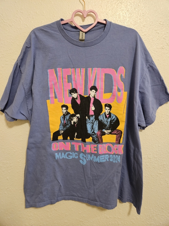 Gildan Tops - New Kids On The Block 2X Gildan Heavy Cotton Purple T-Shirt Tour 2024 90s Y2K